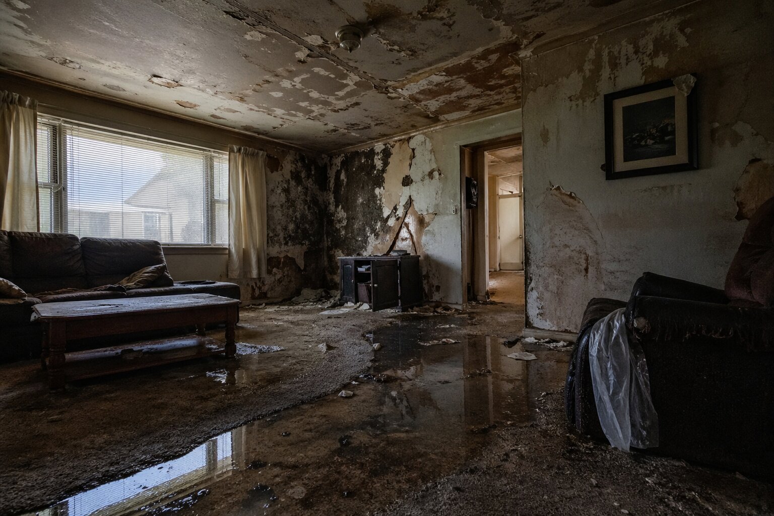 Before - Water Damage Restoration Northern Virginia | AZA Restoration