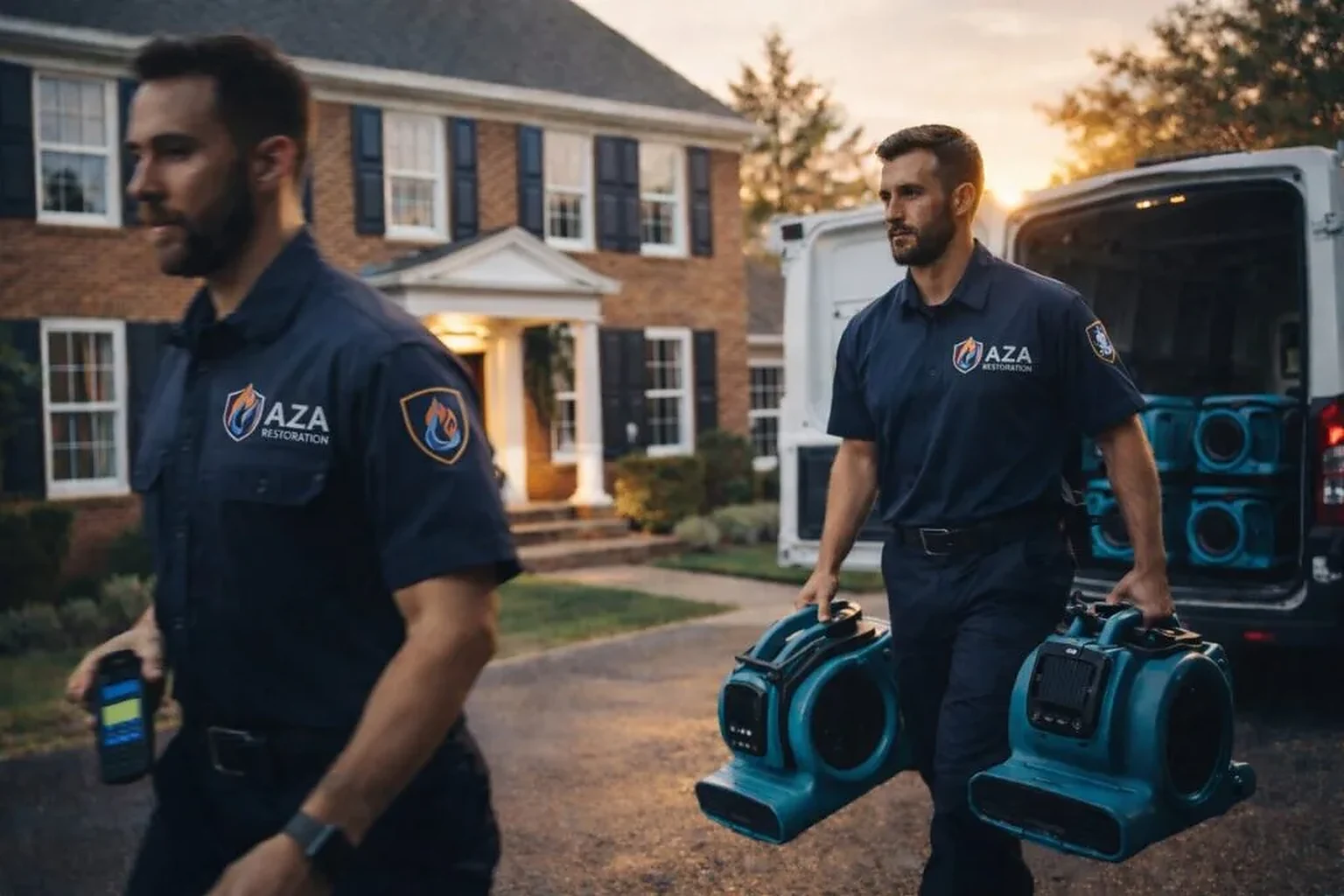 Hero aza crew response northern va | AZA Restoration Northern Virginia