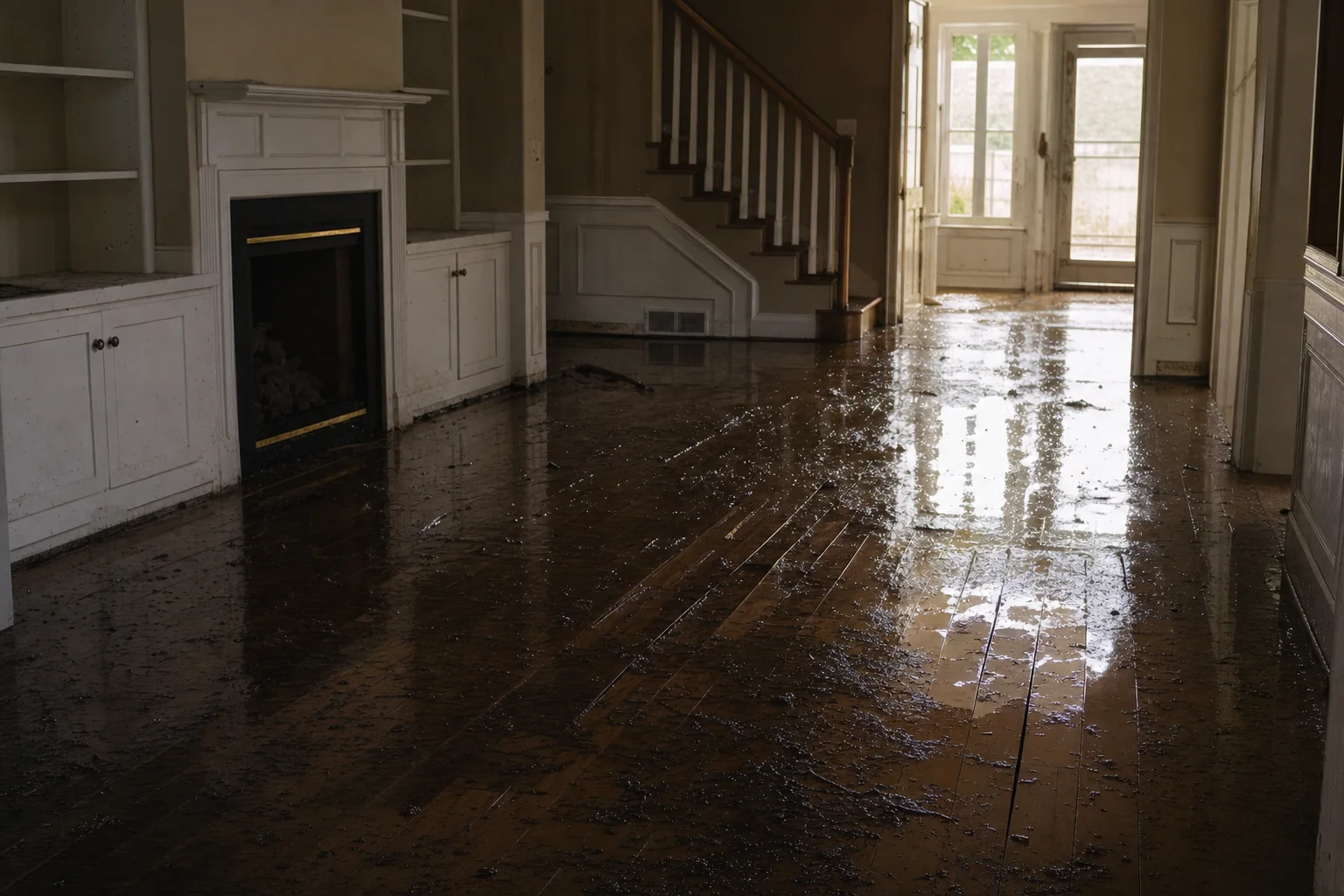 Property damage in Parkfairfax, VA before AZA Restoration
